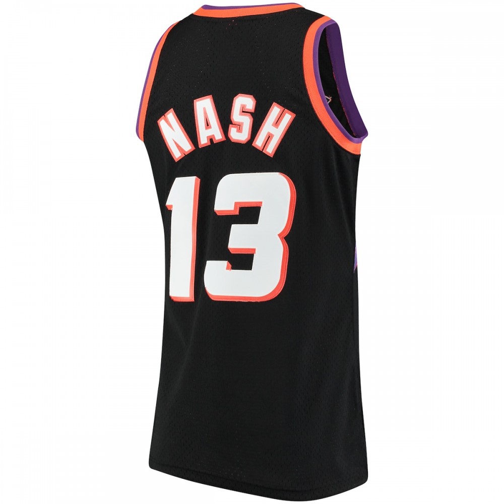 Steve Nash Phoenix Suns Throwback 1996-97 Hardwood Classics Swingman Jersey - Black-Pro Kit Vault | Brand New 26/27 Sports Jerseys